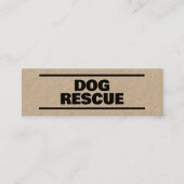 犬レスキュー筏 スキニー名刺 (正面)