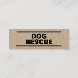 犬レスキュー筏 スキニー名刺