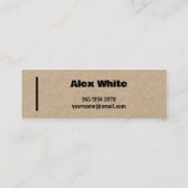 犬レスキュー筏 スキニー名刺 (裏面)