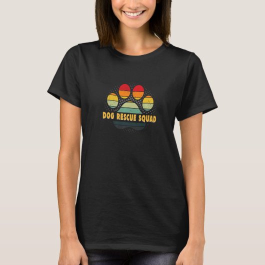 犬レスキュー隊 動物の権利 Tシャツ (正面)