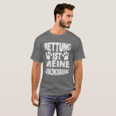 犬レスキュー 犬 愛 犬 レトロ ギフト Tシャツ (正面フル)