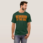 犬レトロに注意 Tシャツ (正面フル)