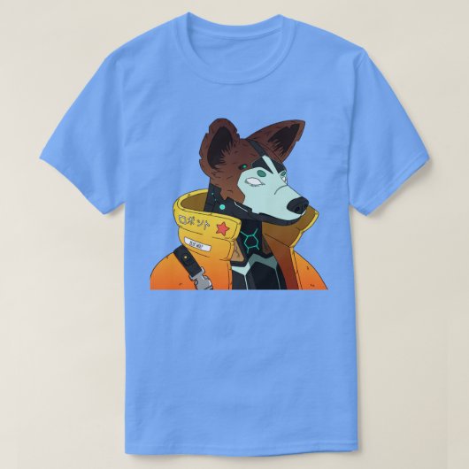犬ロボット日本の Tシャツ (デザイン正面)