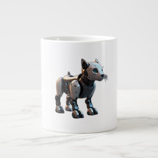 犬ロボット ジャンボコーヒーマグカップ (正面)