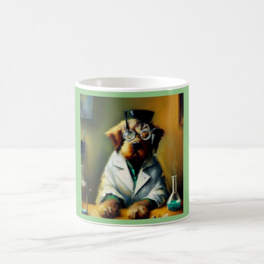 犬不機嫌科学者 コーヒーマグカップ (中央)