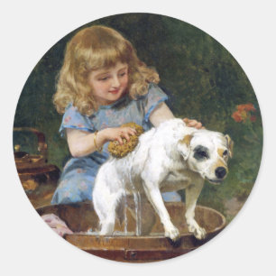 犬与えの風呂 – 犬はド絵を描・シェバー ラウンドシール