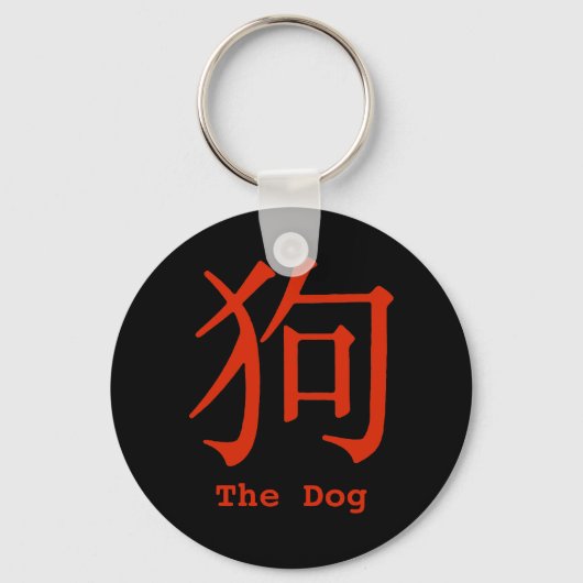 犬中国のキャラクター キーホルダー (正面)