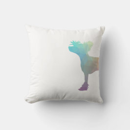 犬中国の紋幾何学模様のシルエット クッション