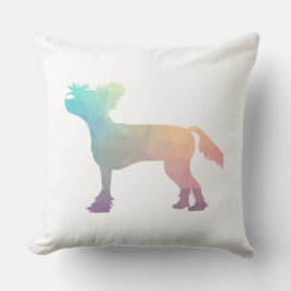 犬中国の紋幾何学模様のシルエット クッション