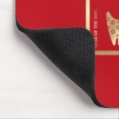 犬中国の贈答用赤金ゴールド マウスパッド (コーナー)