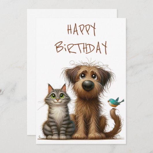 犬予測できなと猫の友情 シーズンカード (正面/裏面)