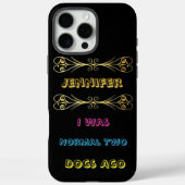 犬予測できなの引用文を手にユーモアのある持つライター Case-Mate iPhoneケース (裏面)