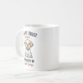 犬以外は信用できない コーヒーマグカップ (正面左)