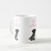 犬保を愛し穏やかに コーヒーマグカップ (正面左)