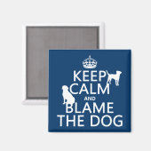 犬保を責める落ち着き – すべての色 マグネット (正面/裏面)