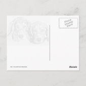 犬保護に ポストカード (裏面)