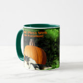 犬保護の大型かぼちゃ マグカップ (正面左)