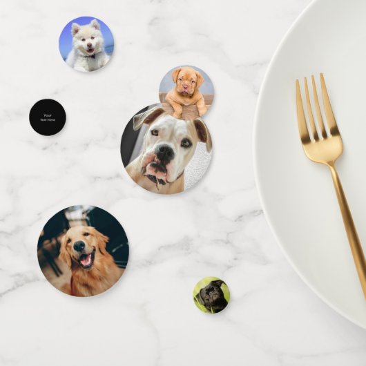 犬写真カスタム コンフェッティ (グループ)