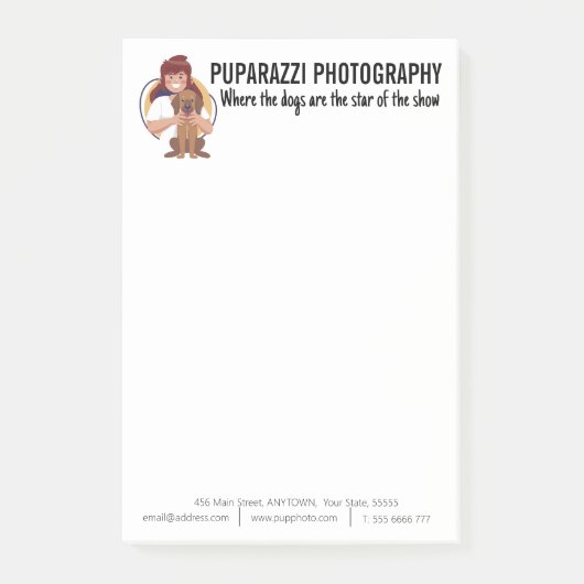 犬写真事業カスタム ポストイット (正面)