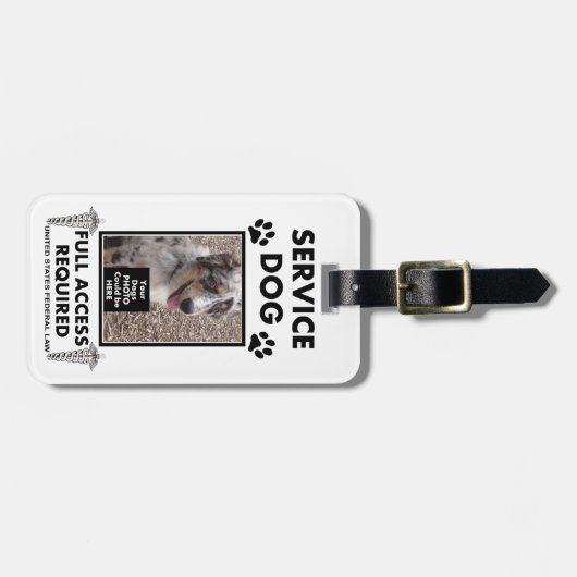 犬写真付き身分証明書を整備して下さい ラゲッジタグ (正面横)