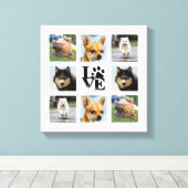 犬写真大学8 Instagramの画像 キャンバスプリント (インサイチュ (ウッドフロア))