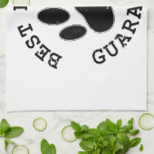 犬動揺してのポー最高の友の保証 キッチンタオル (折り畳み)