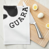 犬動揺してのポー最高の友の保証 キッチンタオル (四つ折り)