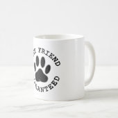 犬動揺してのポー最高の友の保証 コーヒーマグカップ (正面右)