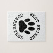 犬動揺してのポー最高の友の保証 ジグソーパズル (横)