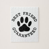 犬動揺してのポー最高の友の保証 ジグソーパズル (縦)