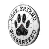 犬動揺してのポー最高の友の保証 ダーツボード (正面右)