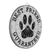 犬動揺してのポー最高の友の保証 ダーツボード (正面左)