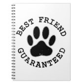 犬動揺してのポー最高の友の保証 ノートブック (正面)