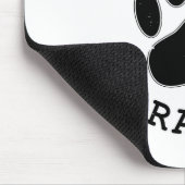 犬動揺してのポー最高の友の保証 マウスパッド (コーナー)