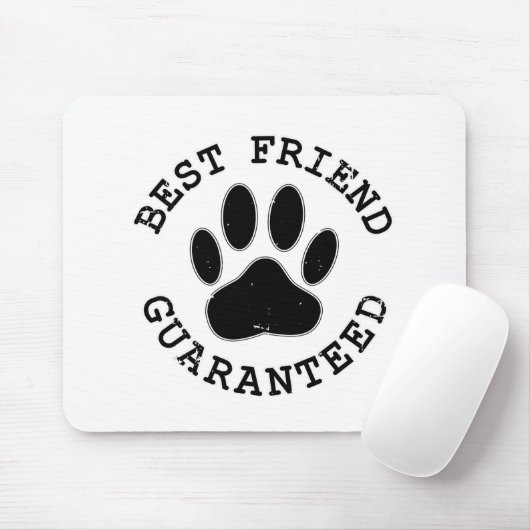 犬動揺してのポー最高の友の保証 マウスパッド (マウス)