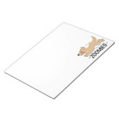 犬動物園おもしろい ノートパッド (アングル)