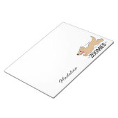 犬動物園パーソナライズされた ノートパッド (アングル)