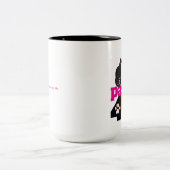 犬及び猫との情熱4の足のロゴ ツートーンマグカップ (中央)