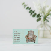 犬及び鳥の椅子の名刺 名刺 (スタンド正面)