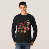 犬叔母の妹の花の子犬の恋人 Tシャツ (正面フル)