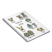 犬向けノートパソコン6.50インチx 8.75インチ ノートブック (右側)