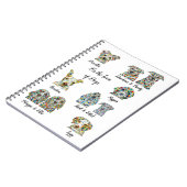 犬向けノートパソコン6.50インチx 8.75インチ ノートブック (左側)