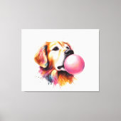 犬吹の泡 キャンバスプリント (正面)