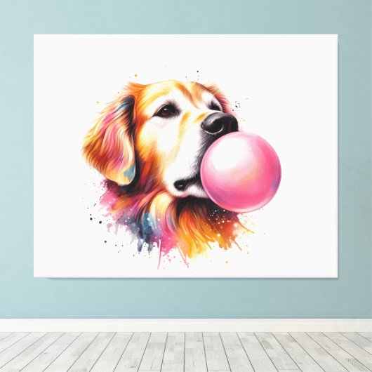 犬吹の泡 キャンバスプリント (インサイチュ (ウッドフロア))