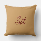 犬命令枕は坐ります クッション (正面)