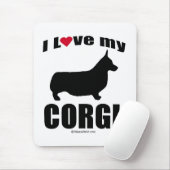"犬品種"の-コーギー- "私は愛します私のコーギー"を マウスパッド (マウス)
