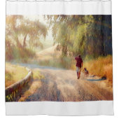 犬天国シャワーカーテン シャワーカーテン (正面)