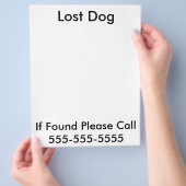 犬失ったポスター チラシ (手)
