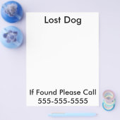 犬失ったポスター チラシ (シングル)