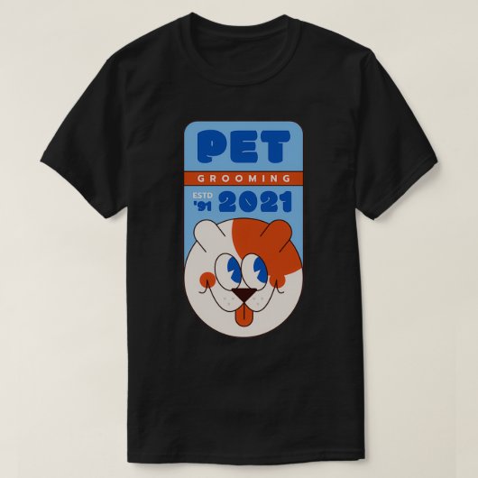 犬好きおもしろい向けPET 2021 Tシャツ (デザイン正面)